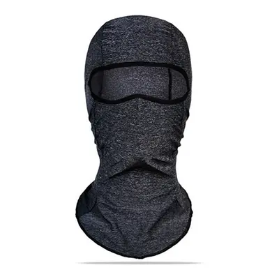 (Dark Grey) Ice Silk Bike Bicycle Cycling Face Mask Anti UV Breathable Men Women Outdoor Headwea