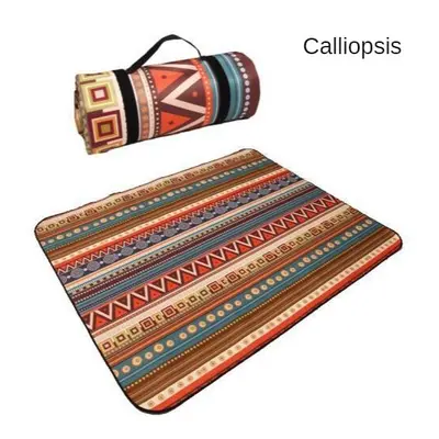 (Calliopsis, 150x100cm) Folding Camping Mat Outdoor Beach Picnic Nation Style Printed Thicken Sl