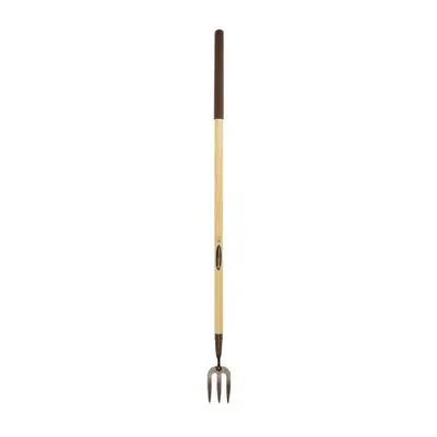 4060NB09 Elements Long Handled Weed Fork Brown wooden handle with bronze head x x cm