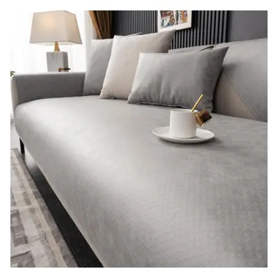 (110*240cm, light gray) Non-slip Comfortable Sofa Cover