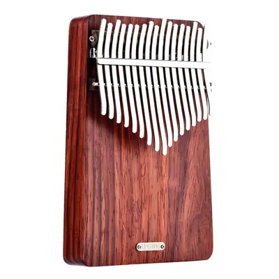 (burgundy) Lingting K17a 17-key Portable Thumb Piano Kalimba Mbira Sanza Padauk Matetial With St