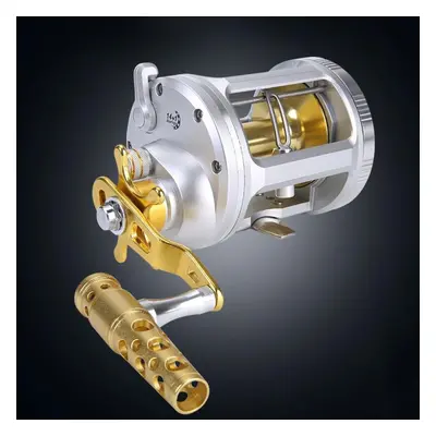 (TA2000) 14+1bb Trolling Right Hand Fishing Reel Full Metal Round Drum Wheel Drag Powerful Reel 