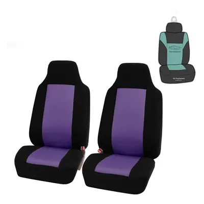 FH Group Automotive Car Seat Covers Purple Interior Front Seats Only A