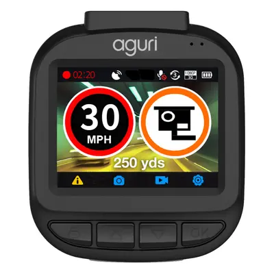 Aguri DX1200 Dash Cam & GPS Speed Trap Detector