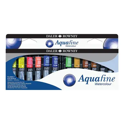 Aquafine Daler Rowney Watercolour Introduction Set-12 x mL Tubes, Assorted