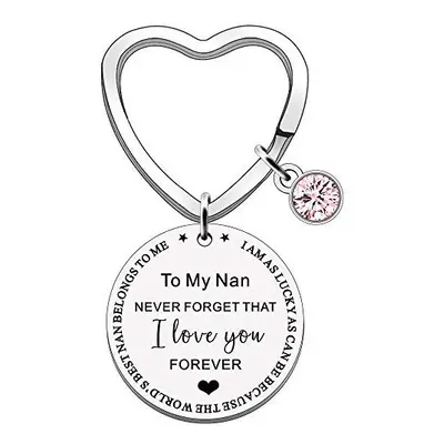 FMCC Nan Gifts Mothers Day Gifts for Nan Best Nan Keyring Nan Birthday Christmas Present from Gr