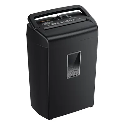 10-sheet home shredder, cross cut shredder, shreds credit cards/staples/paper clips, small offic