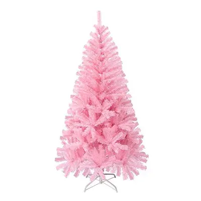 LOKIPA Pink Christmas Tree,5ft Artificial Christmas Tree with Tips and Christmas Tree Metal Stan