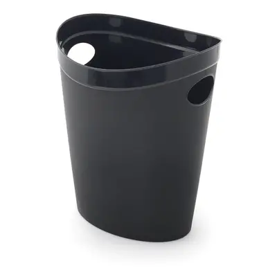 Addis Plastic Waste Paper Bathroom Bedroom Office Bin, litre, Black