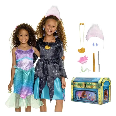 Disney The Little Mermaid Ariel & Ursula Dress Up Trunk Treasure Chest Includes Ariel and Ursula