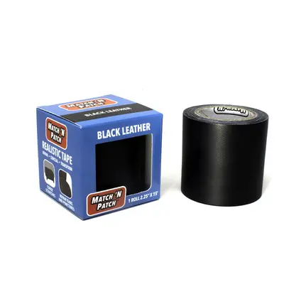 Match N Patch Realistic Black Leather Repair Tape