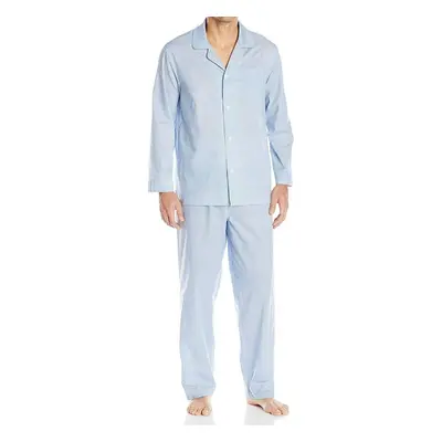 Fruit of the Loom Men's Long Sleeve Broadcloth Pajama Set Royal 5X Large