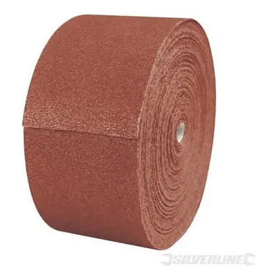 115mm x 50m Aluminium Oxide Hand Sanding Paper Sheet Roll (80 Grit)