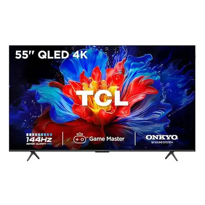 TCL 55P8K-UK 55" 4K 144Hz Gaming QLED Onkyo 2.1 Dolby Atmos Google TV