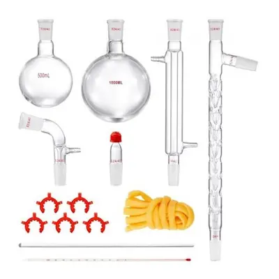 Vevor SYSZLTJJPWW1G637BV0 3.3 Boro Lab Glassware Distillation Kit - Piece