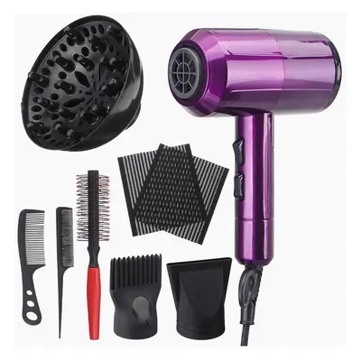 (A: Set) 2200W Hair Blow Dryer Heat Tool Dryer Diffuser Comb Salon Tools