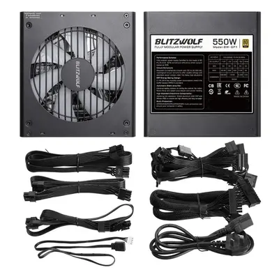 (550W, EU Plug) 550/750W ATX Fully Modular Power Supply 80Plus Gold Certified With ARGB Fan Prev