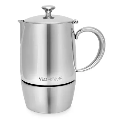 VeoHome Stovetop Espresso Coffee Maker - l Multi-Stove Stainless Steel Induction Moka Pot