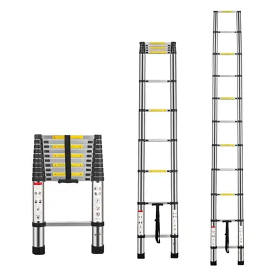 (3.2m) Telescopic Ladder Aluminium Telescoping Ladders Collapsible Extendable Portable Multi Pur