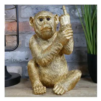 Cheeky Monkey Ornament Resin Figurine Maximalist Greeting Home Decor