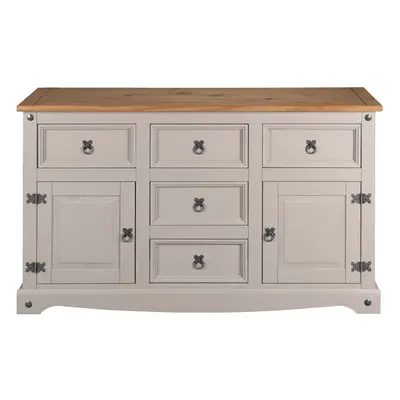 Corona Grey Sideboard Door Drawer Large Mexican Solid Pine