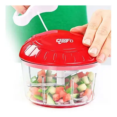 Crank Chop Food Chopper and Processor Original - Chop Dice Puree Vegetables Onions Tomatoes Garl