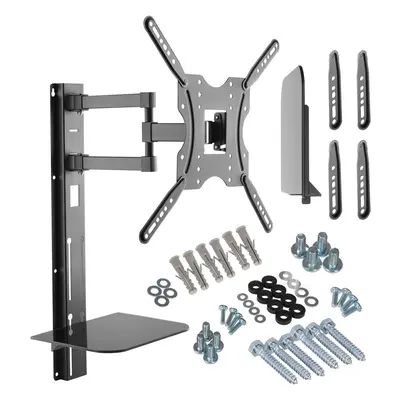 (Black) TV Wall Mount Bracket Mounting Stand DVD