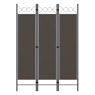 vidaXL 3-Panel Room Divider Anthracite 120x180 cm Partition Screen Separator