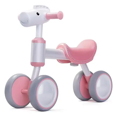 (Pink) Baby Balance bike year old boy girl toddler riding toy year old, wheels toddler bike toy 