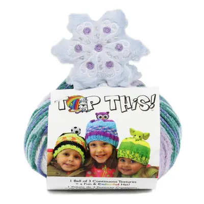 DMC Top This Knitting & Crochet Yarn Kit with Snowflake Plush Toy