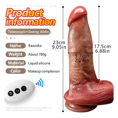 Super Strong Blue Rib Protrusion Simulation Electric Penis Dildo Masturbator Wireless Remote Con