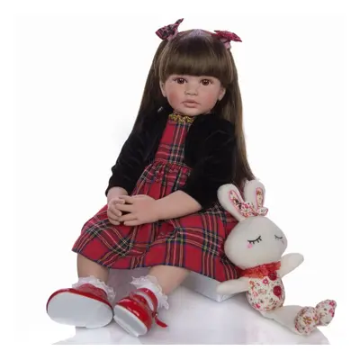 (as the picture, inch) Keiumi Inch Reborn Dolls 60cm Silicone Soft Realistic Princess Girl Baby 