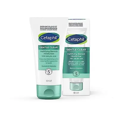 Gentle Clear Mattifying Blemish Face Moisturiser 89ml, Face Cream, Hydrates Skin and Clears brea