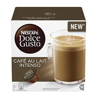 NESCAFÃ Dolce Gusto CafÃ© Au Lait Intenso Coffee Pods, Capsules (48 Servings, Pack of 3, Total 