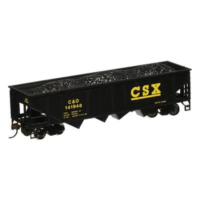 Bachmann Trains - 40' Quad Hopper Car - CSX - HO Scale Grey