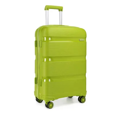 (green, inch) 20/24/28 Inch PP Hard Shell Suitcase With TSA Lock