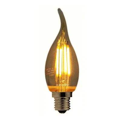 Retro Vintage LED 4w Candle Edison Style Filament Bulb Smoked Gold Glass E14 Small Edison Screw