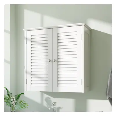 White Shutter Hanging Cabinet