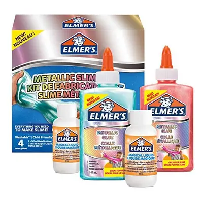 ElmerÃ¢ÃÃs Metallic Slime Kit | Slime Supplies Include Metallic PVA Glue | With Magical Liquid