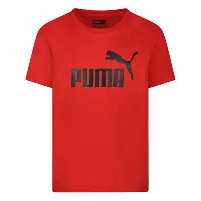 PUMA boys No. Logo T-shirt T Shirt Red Large US