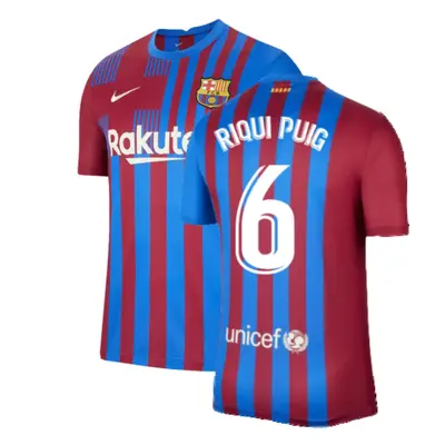 (L) Barcelona Home Shirt (RIQUI PUIG 6)