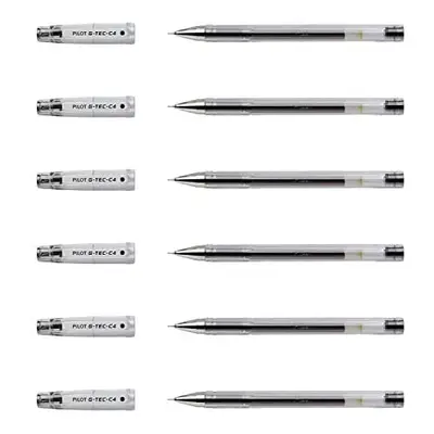 G-TEC-C4 Gel Rollerball Pens Ultra-Fine Tip 0.2 mm Pack of Black