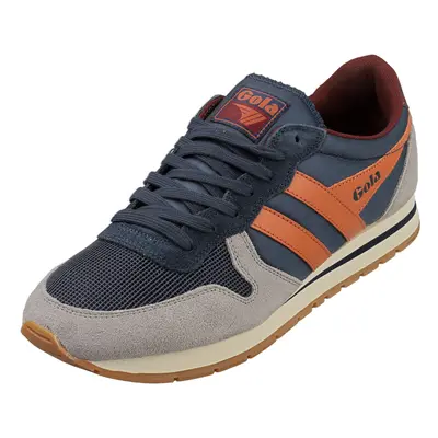 (7) Gola Daytona Mens Classic Trainers in Navy Orange