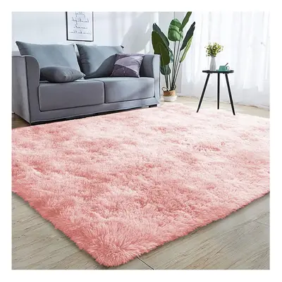 (200cm x 290cm (6ft 8in x 9ft 7in)- Extra Large Area Rug/Carpet) Pink Rugs Living Room Fluffy Sh