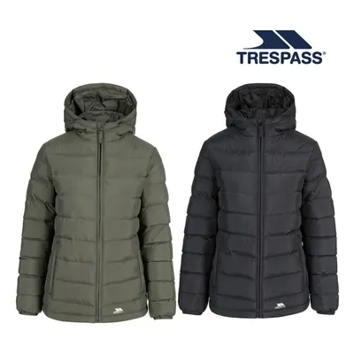 (6, Army) Trespass Womens Padded Jacket Casual Elegant