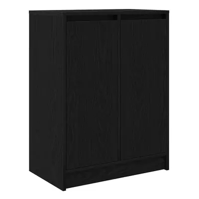 vidaXL Sideboard Black Oak 57x34x76 cm Engineered Wood storage cabinet