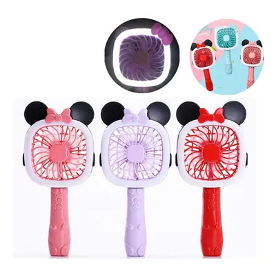 2 in U16 2Modes USB Rechargeable Kitty & Mickey Mini LED Fan TableLight Portable Flashlight