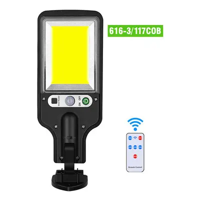 (616-3/117COB) Light Mode LED Solar Street Light Outdoor Waterproof Motion Sensor Security Light