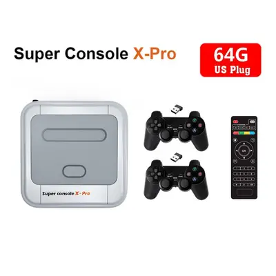 (US Plug 64G) Super Console Xpro Retro Game Console Wireless Tv Game Console Nostalgic Classic G