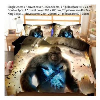 (Single) Vs King Kong Single Double King Duvet Cover Home Furnishings Bedding